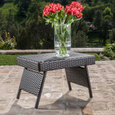 SALEM PE WICKER SNACK TABLE