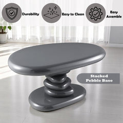 Charlene Gray High Gloss End Table
