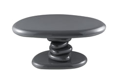 Charlene Gray High Gloss End Table