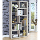 Lawton Grey Driftwood 7-shelf Bookshelf