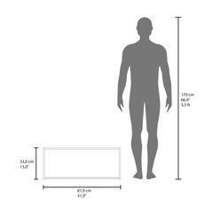 Note 32"W x 13" H Wall Cabinet with Sliding Doors , Wall Shelf, Storage Cabinet, Bedroom, Office, Living Room, Garage