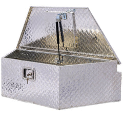 39inch Aluminum tool box,heavy duty truck bed tool box,outdoor trailer pickup storage tool box,RV storage organizer,underbody box w/lock keys,silver 39x16.5x11.8inch