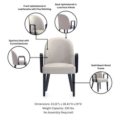 Armchair in Light Gray