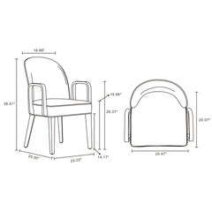 Armchair in Light Gray