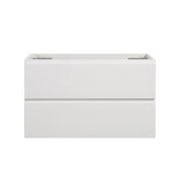 Alice-36W-201,Wall mount cabinet WITHOUT basin, White color, With two drawers, Pre-assembled