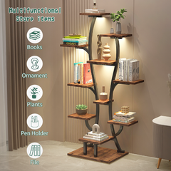 (Vase Shape) Plant Stand Indoor with Grow Lights, Indoor Plant Shelf, Metal Plant Flower Holder Stand, Vase Shape Plant Rack for Home, Patio, Plant Stand, Plant Stand Indoor