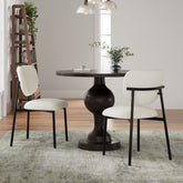 Upholstered Dining Chairs With Metal Legs (Set of 2),Beige