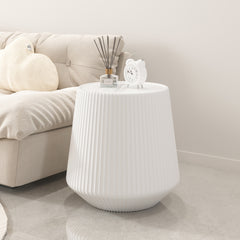 Light Sintered stone Top Cup Shape Leather Coffee modern Sofa Table for Living Room furniture ( Each tabletop has a unique grey pattren)