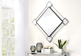 Asbury Mirrored & Chrome Finish Accent Mirror (Assembled)