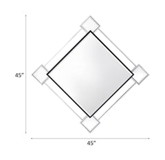 Asbury Mirrored & Chrome Finish Accent Mirror (Assembled)