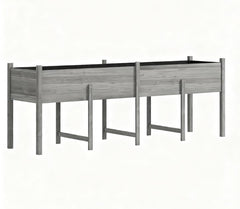Large Elevated Planter Box,Wooden Raised Garden Bed with Legs,Bed Liner and Drain Holes