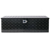 48inch Aluminum tool box,heavy duty truck bed tool box,outdoor trailer pickup storage tool box,RV storage organizer,underbody box w/lock keys,black 48x15x15inch
