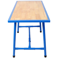 Foldable Work Bench,Workshop Tool Bench,Packing Table Mounting Table Assembly Table,660Lbs Load Capacity,for Workshop, Garage,Blue