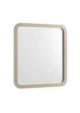 Aria Elegant Beige Framed Mirror made with wood(Includes Only Mirror)