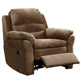 Modern Electric Recliner Chair with USB Port and Gentle Lumbar Massage, Ideal for Living Rooms, Home Theaters, or Bedrooms – Tawny Brown
