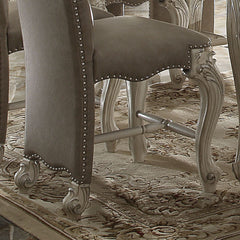 Brown and Bone White Padded Counter Height Chair (Set of 2)