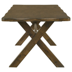 Carbon Knotty Nutmeg Rectangular Dining Table