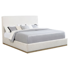 Talbot Cream Upholstered Eastern King Plaform Bed