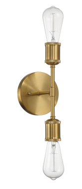 Reverie Double Lights Bathroom Wall Sconce over Mirror Bedroom Hallway Entryway 5"W × 10.75"H × 5"E