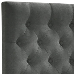 Keating Grey Upholstered Queen Storage Panel Bed