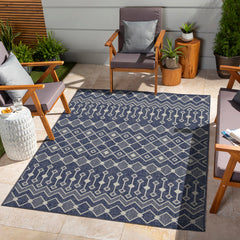 Sunshine GC_HAR2019 Blue 5 ft. 3 in. x 7 ft. 3 in. Indoor/Outdoor Area Rug