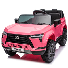 Lexus GX550 24V 2-Seater Kids Ride On Car W/ PC 2.4G, High Chassis and Anti-Slip Grip wheels, Four-wheel Suspension, LED light, Bluetooth&MP3 Music, Speed up to 3.73 MPH for Kids Aged 3-8