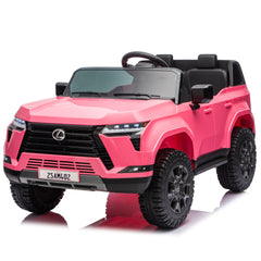 Lexus GX550 24V 2-Seater Kids Ride On Car W/ PC 2.4G, High Chassis and Anti-Slip Grip wheels, Four-wheel Suspension, LED light, Bluetooth&MP3 Music, Speed up to 3.73 MPH for Kids Aged 3-8