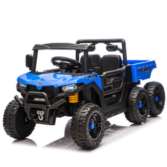 24V 440W Kids Ride On Six-wheel Electric Dump Truck W/ PC 2.4G, 4WD,Upgraded anti-collision bar,Six-wheel Suspension, Bluetooth &with Music and Storie,Speeds 1.86-3.41 MPH for Kids Aged 3-5