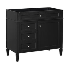 36'' Bathroom Vanity without Top Sink, Modern Bathroom Storage Cabinet with 2 Drawers and a Tip-out Drawer, Solid Wood Frame (NOT INCLUDE BASIN SINK; REPLACE N710P177300B)