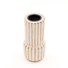 Decorative Wooden Centerpiece Candle Holder- 4x8"– Elegant Candle Stand for Any Occasion