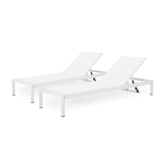 CAPE CORAL KD CHAISE LOUNGE WHI(MP2)( SET OF 2 )