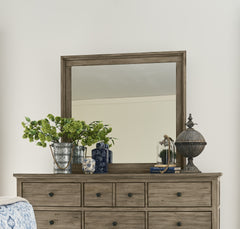 Mirror, No Assembly Required, Orchard Grey Finish