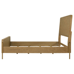 Stevie Sand Wash and Natural Cane Queen Panel Bed