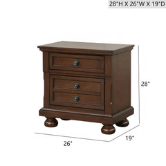 Meade G8910-N Nightstand , Dark Cherry