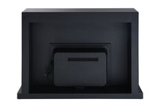Drisana Black Mirrored Finish Fireplace