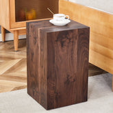 12x12x20 Inch Walnut Wood Grain MDF Coffee Table - Luxurious Design, Perfect Living Room Accent.Fashion texture design coffee table, suitable for various situations and scenes.W1151P231612