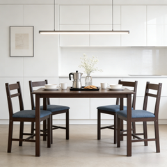 Stylish Kitchen Set,5-piece Dining Room Set,Dining Table with Chairs
