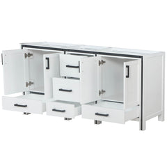 White Double Bath Vanity 72 in. W x 22 in. D