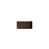 DINA 30'' Wall Mounted Cabinet with Carrara White Sintered Stone Countertop, One Drawer, NO Basin, NO Faucet and Drain, Dark Walnut Woodgrain Color