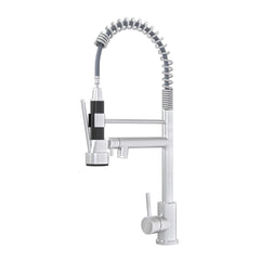 Bothwa Home CUPC Certified 19" Single Handle Kitchen Faucet ( Brushed Nickel Finish)
