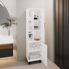 Delta Storage Cabinet, Bathroom, White