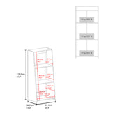 Bookcase Piney, Office, White