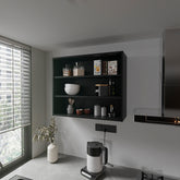 Meeker Wall Cabinet, Kitchen, Black
