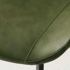 Dining Chairs 2PCS, Modern Kitchen & Dining Room Chairs, Upholstered Faux Leather Cushion Seat and Sturdy Metal Legs