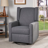 Swivel Recliner, Pushback Recliner Chair, for Small Spaces, Living Room, Bedroom, Nursery, RV