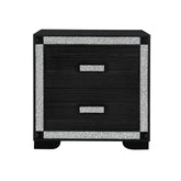 Soulmarie Charcoal Nightstand