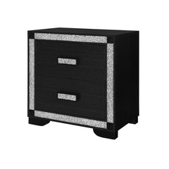 Soulmarie Charcoal Nightstand