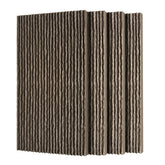3D Faux Stone Wall Panels, 4 PCS PU Wainscoting Panel for Interior Wall Decor, Flame-resistant & Lightweight & Waterproof,for TV Wall, Office, Living Room, 47.24" × 23.62"(Flowing Stone)(Carbon Black)