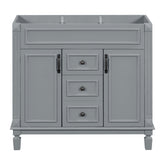 36'' Bathroom Vanity without Top Sink, Cabinet only, Modern Bathroom Storage Cabinet with 2 Soft Closing Doors and 2 Drawers
