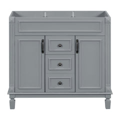 36'' Bathroom Vanity without Top Sink, Cabinet only, Modern Bathroom Storage Cabinet with 2 Soft Closing Doors and 2 Drawers